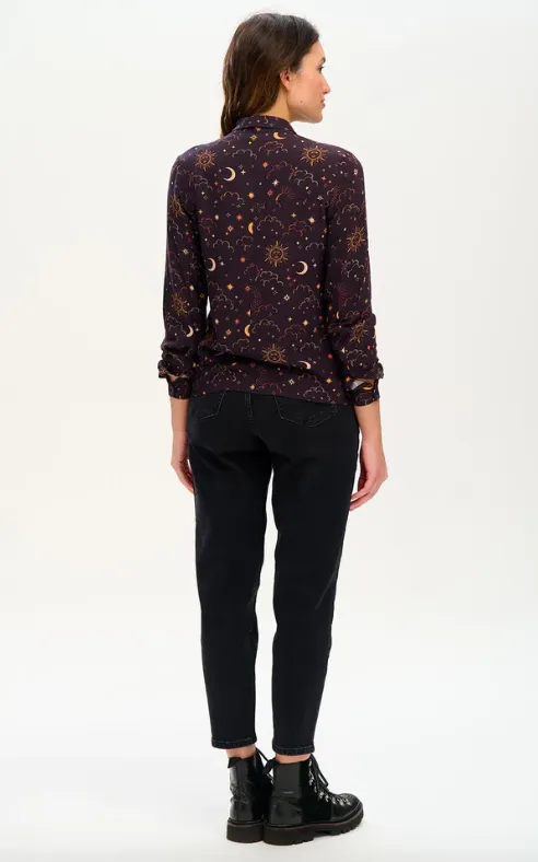 Catrina Shirt - Black Celestial Nights
