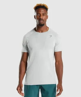 Gymshark Apex Perform T-Shirt - Light Grey/Charcoal