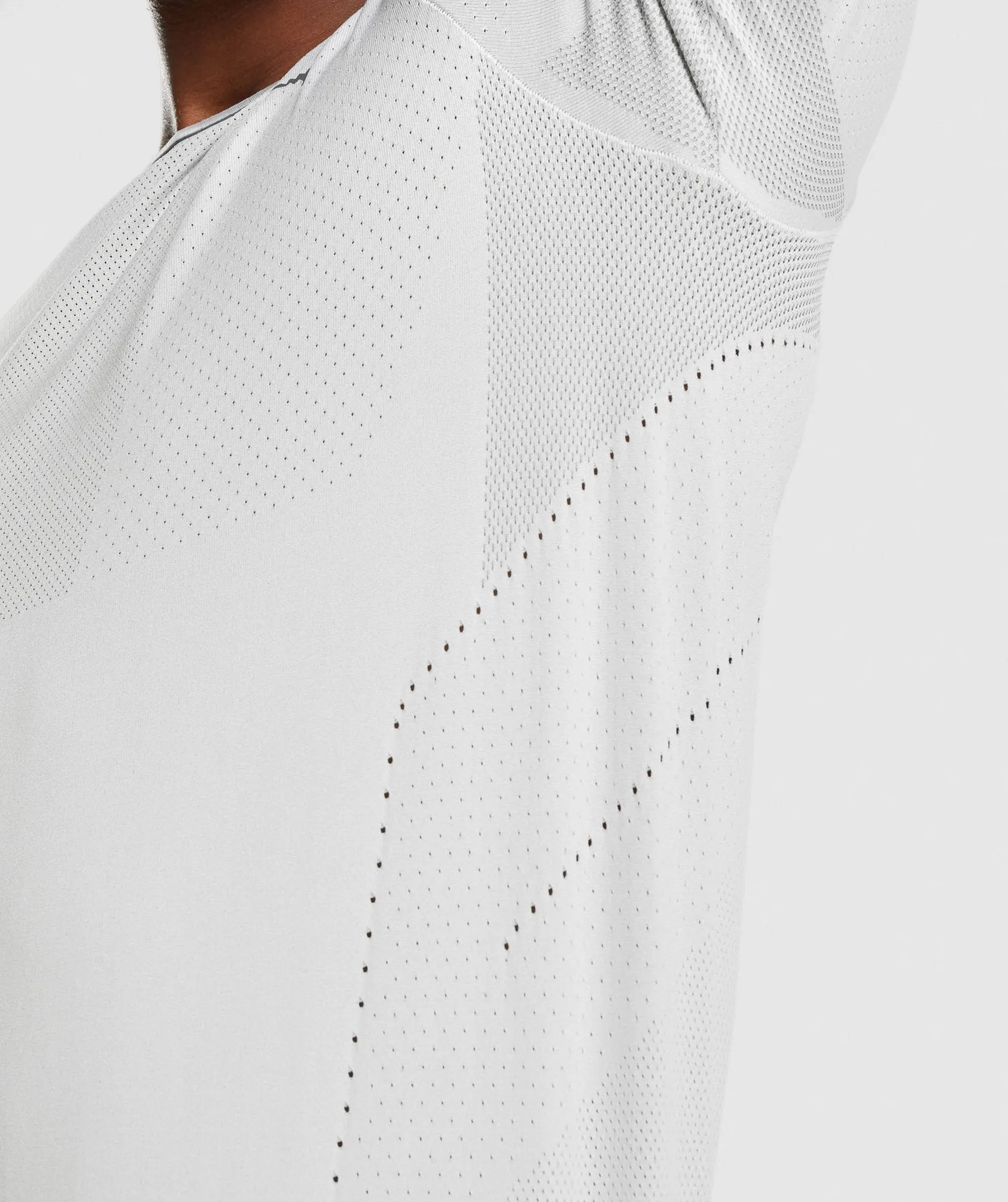 Gymshark Apex Perform T-Shirt - Light Grey/Charcoal