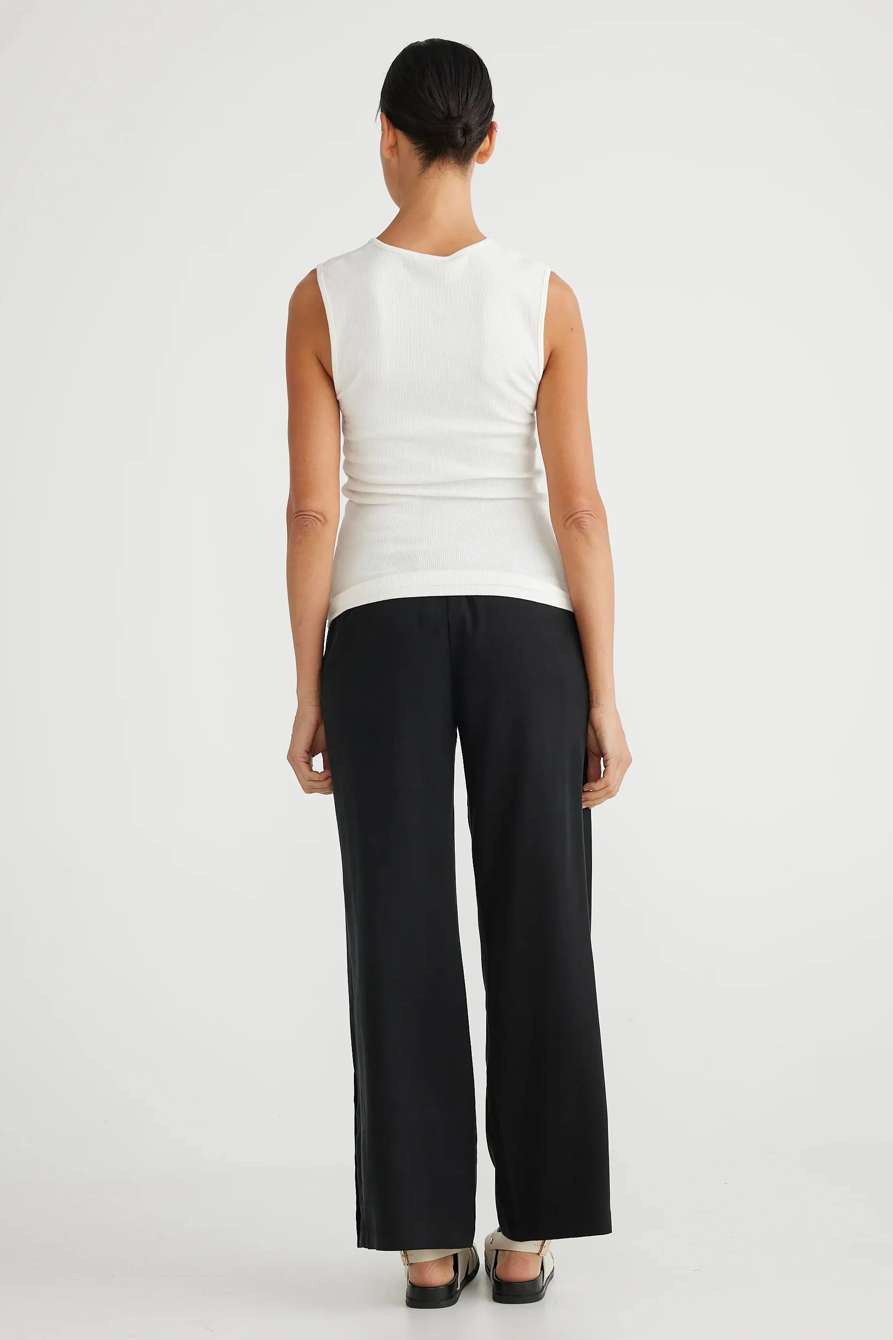 Henley Tank in White