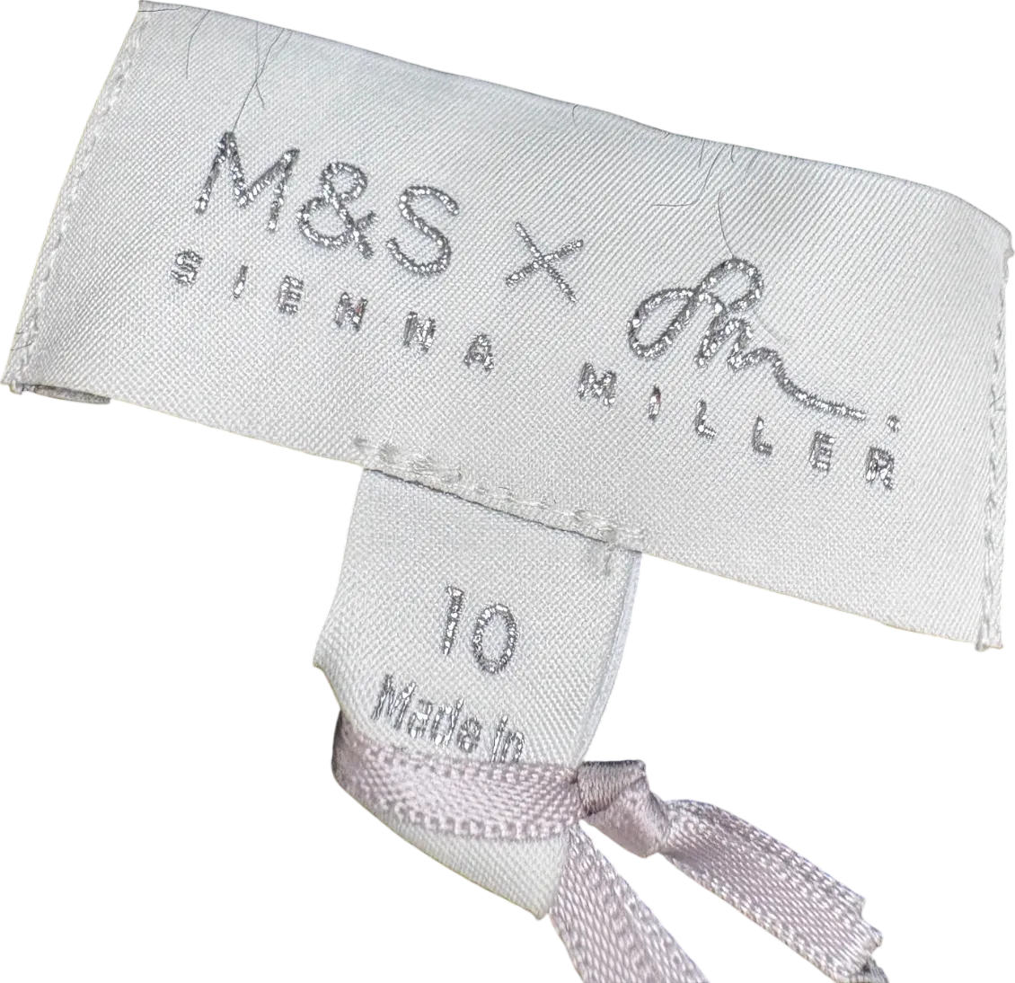 M&S Black X Sienna Miller Faux Fur Coat UK 10