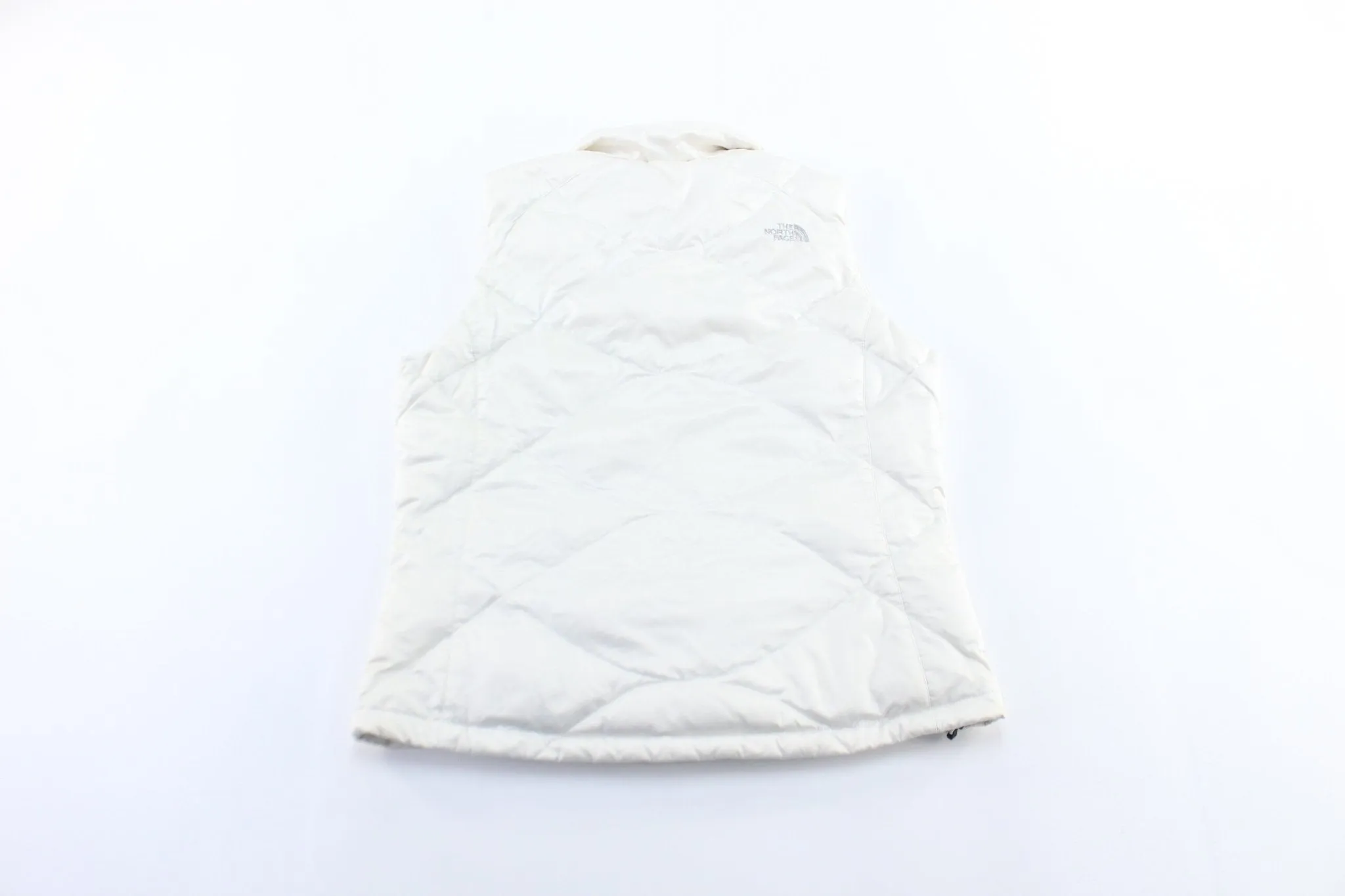 Women's The North Face Logo Embroidered White Vest